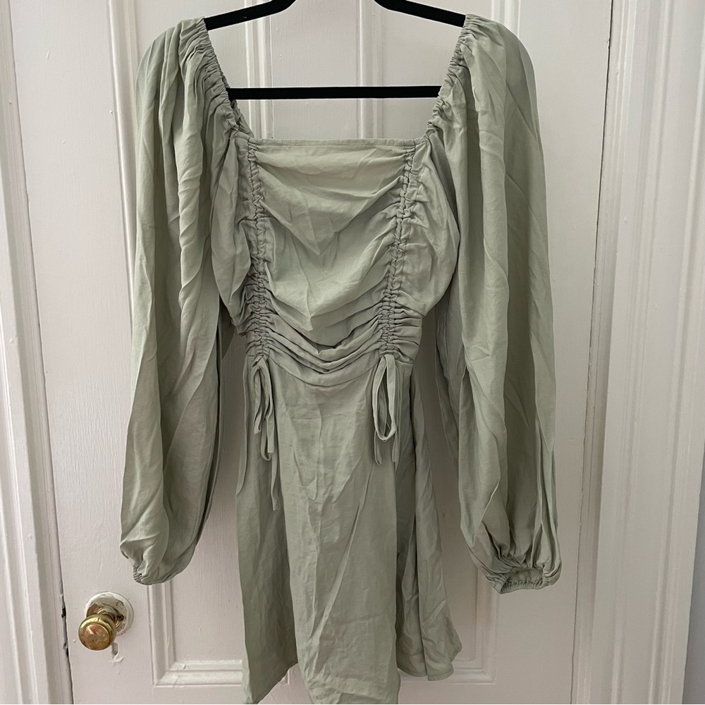 Missguided Sage Green Dress